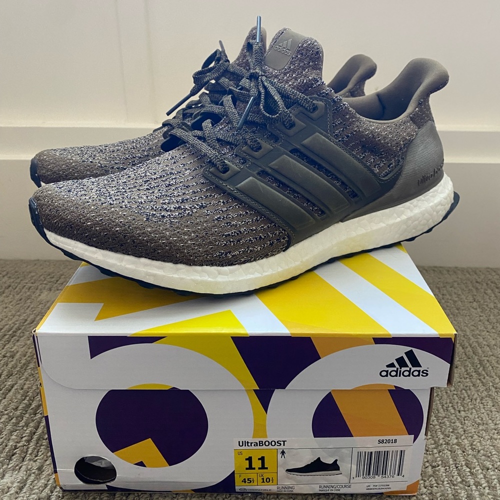Adidas Ultra Boost 3.0 Trace Olive S82018 Leather Mens 11 New Box Deadstock